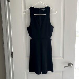 Express Black Dress with side cut outs size 6